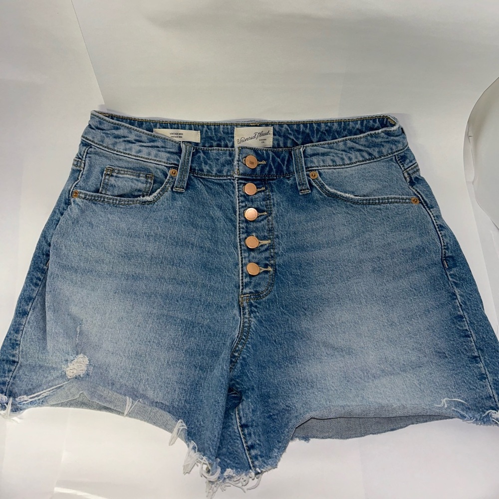 Universal Thread Vintage High Rise MIDI Jean Shorts size 6/28R